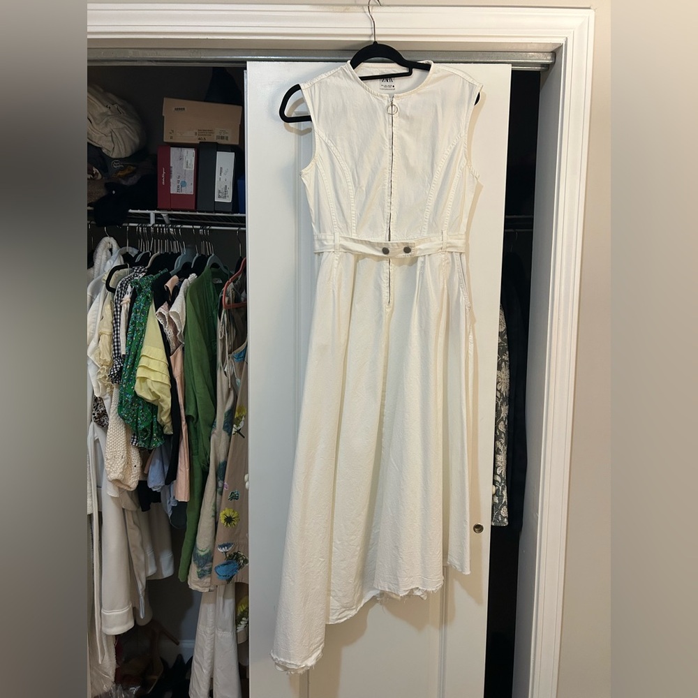 Zara Cream Midi Dress
